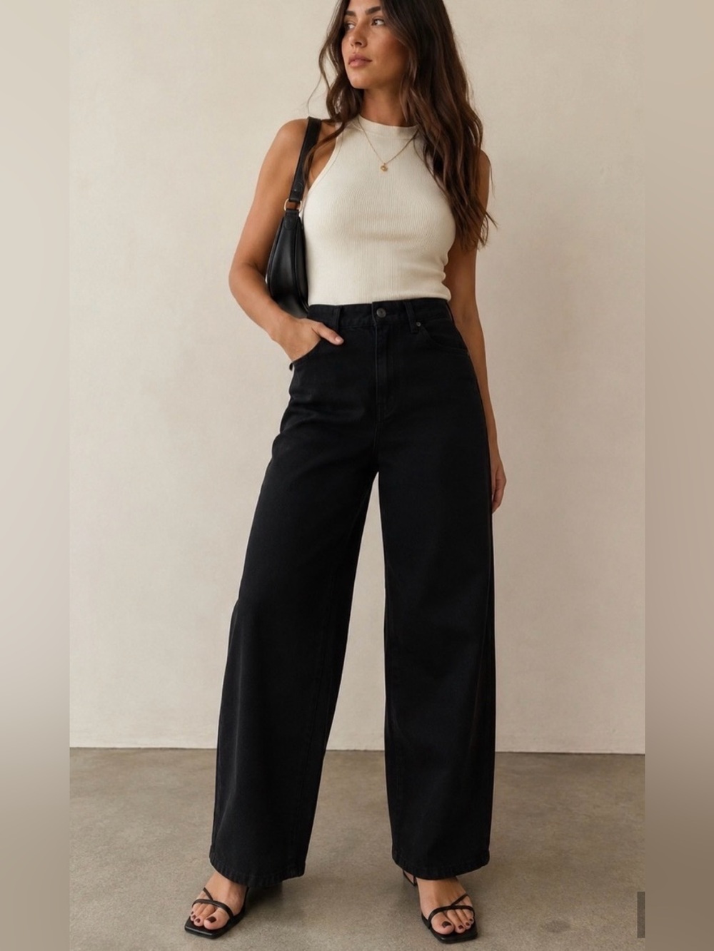Khaite black Preen barrel jeans 29